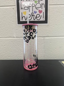 Snow globe glass can with personalizations