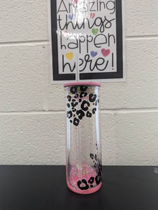 Snow globe glass can with personalizations
